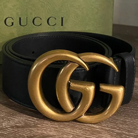 Gucci Black Leather Belt - Picture 2 of 7